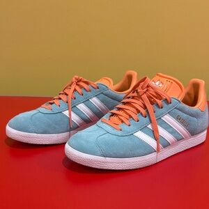 Adidas Gazelle Inter Miami Teal and Orange Sneakers